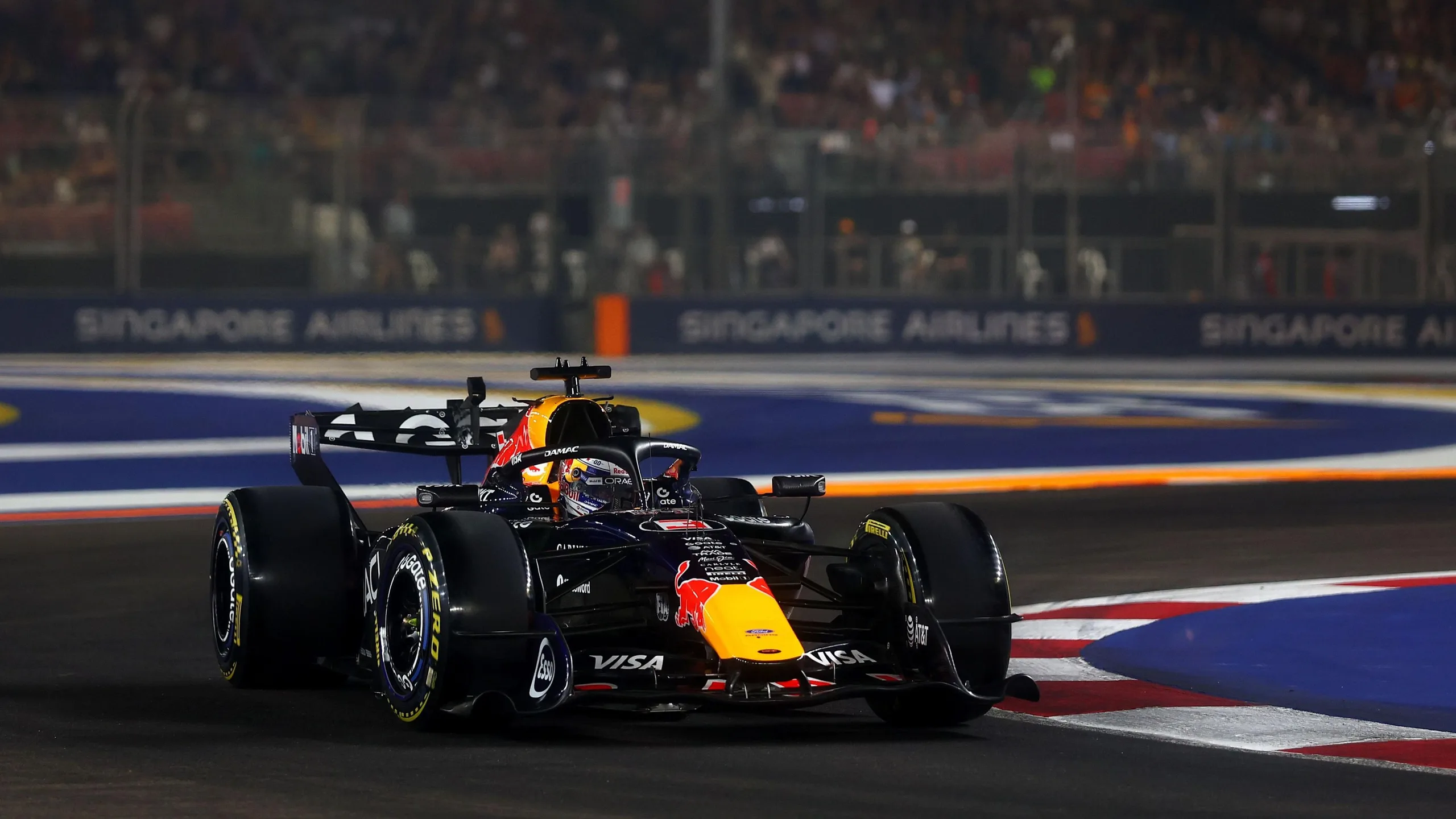 Red Bull's Max Verstappen during Singapore Grand Prix sprint qualifying