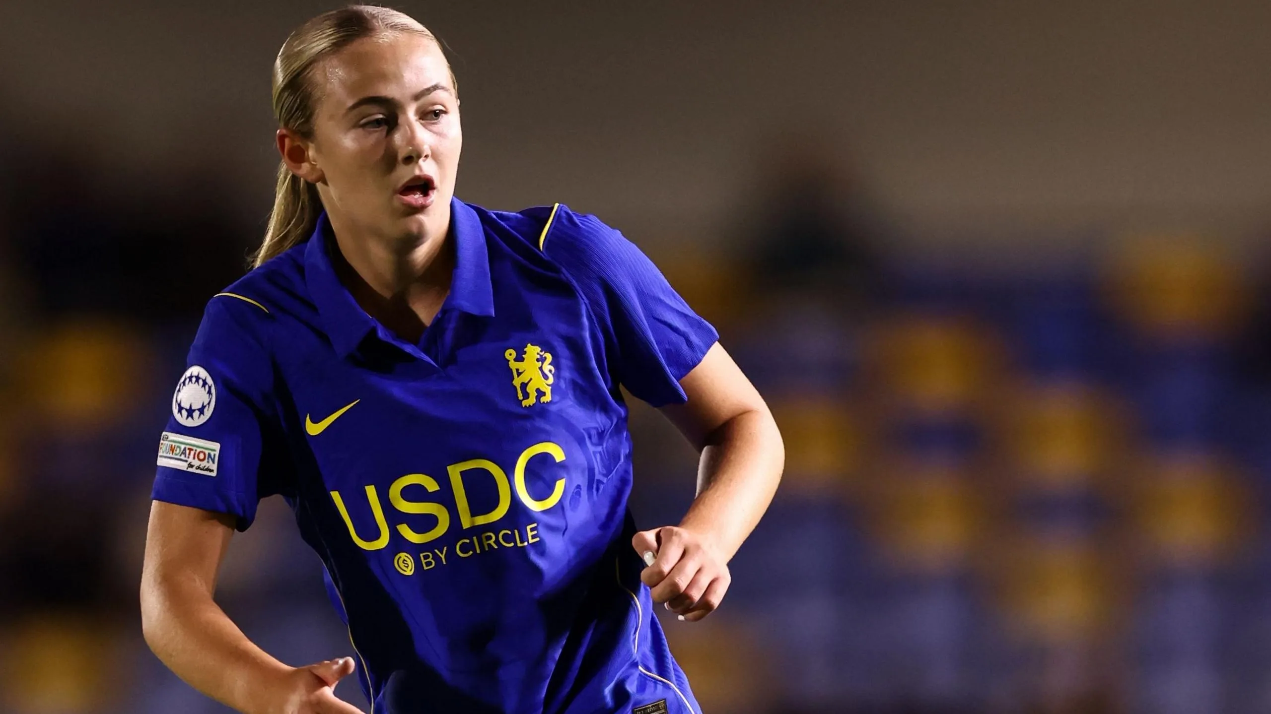 Lexi Potter playing against Arsenal on Sunday
