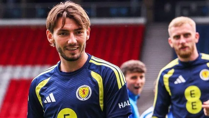 Scotland midfielder Billy Gilmour