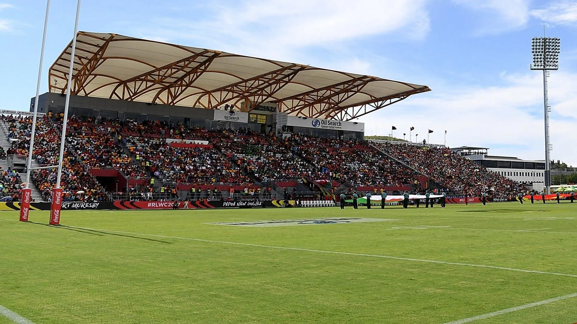 A general view of the Santos National Stadium