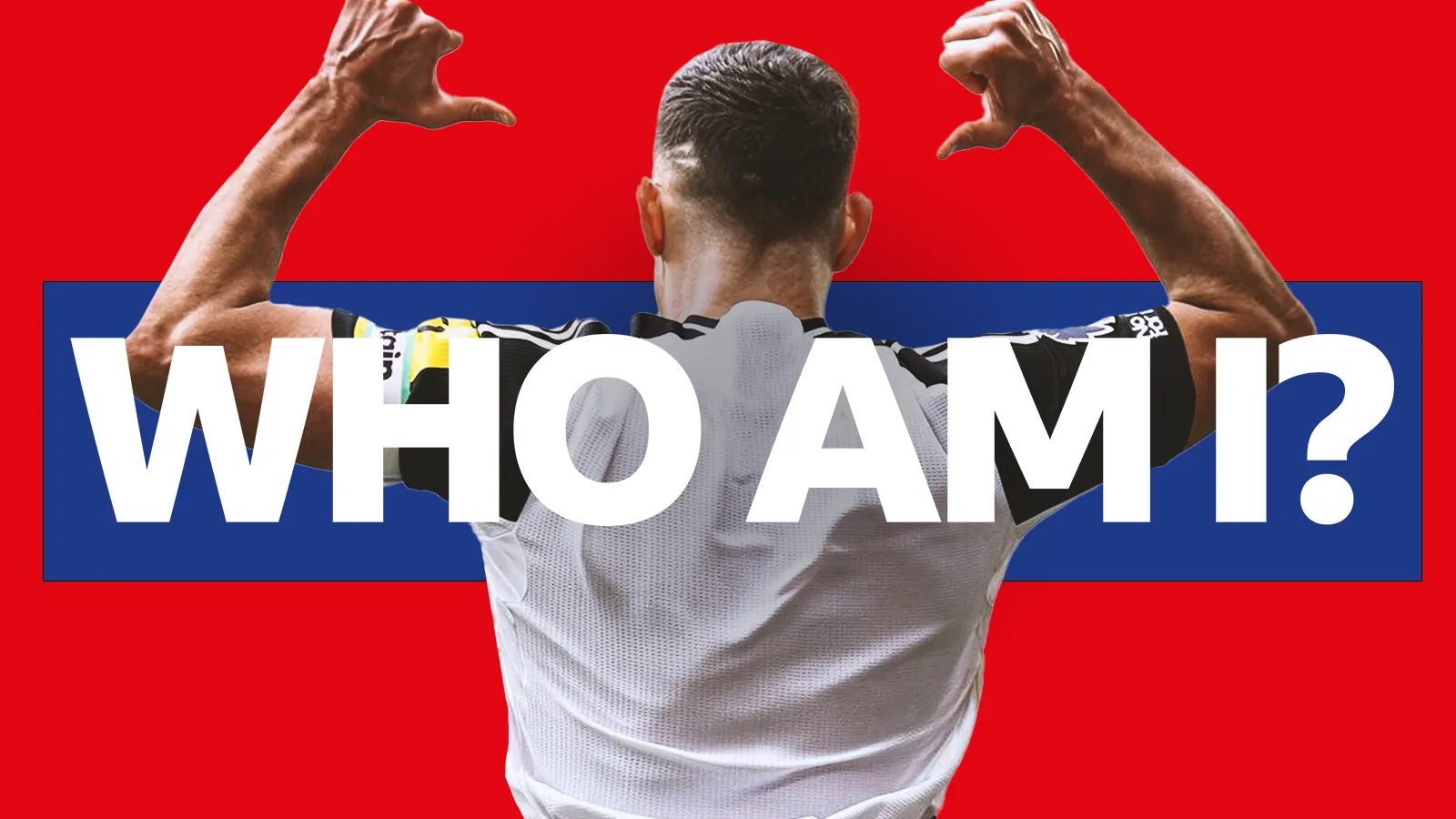 A generic player with the overlay text "Who am I?"