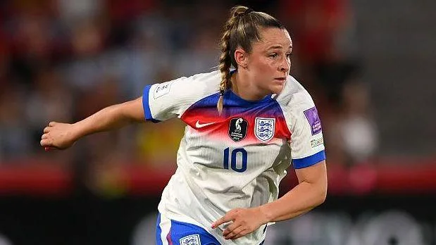 Ella Toone running while playing for England