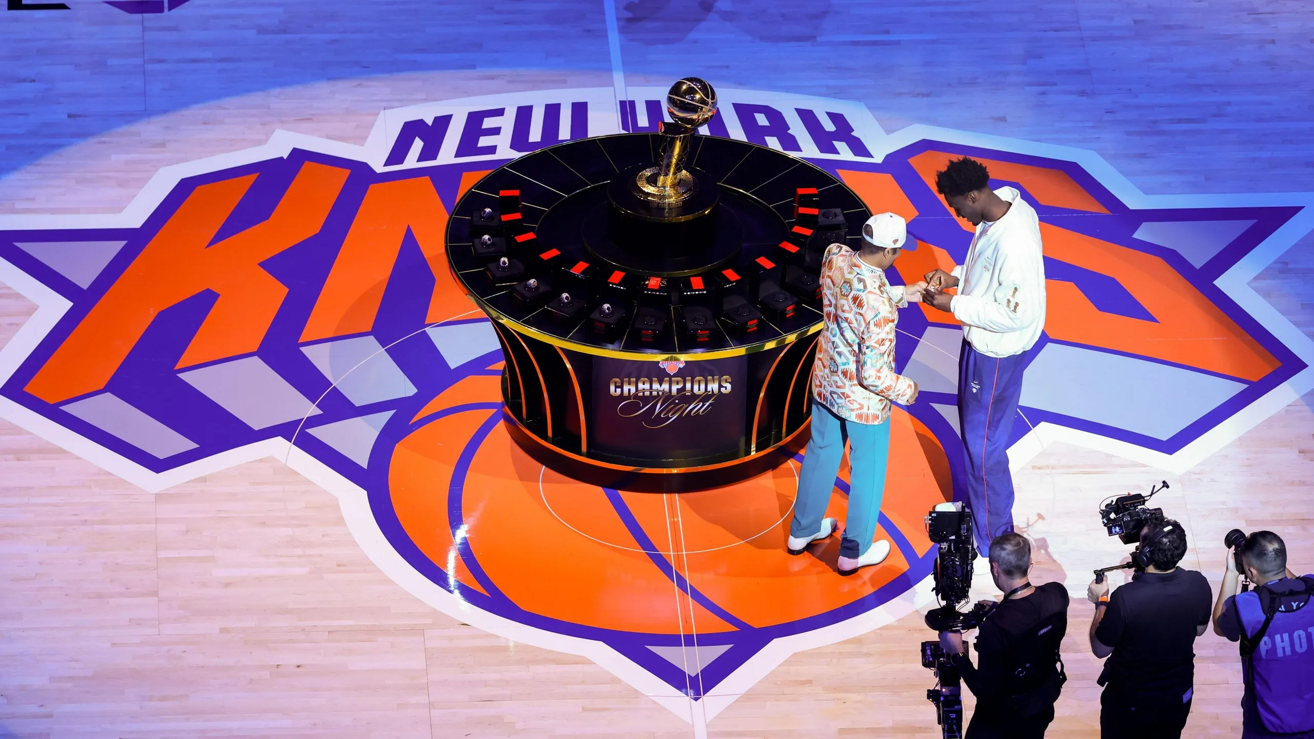 Mohamed Diawara receives his 2025-26 title ring