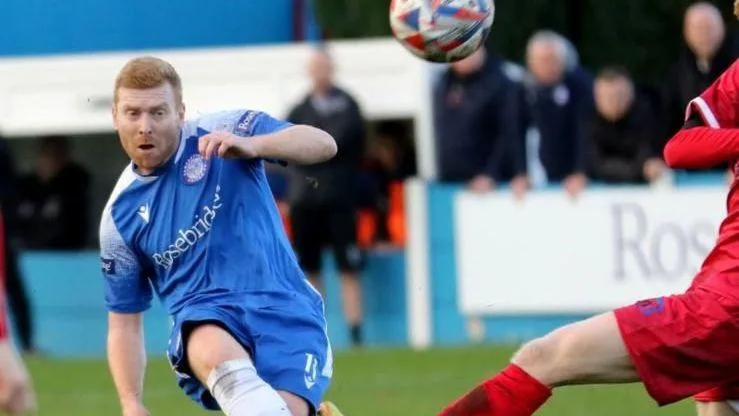 Martyn Jackson playing for Ramsbottom United