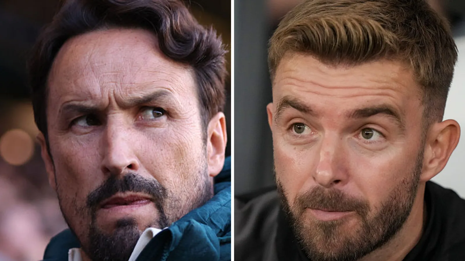 Wolves boss Cesar Peixoto (left) and Albion boss James Morrison