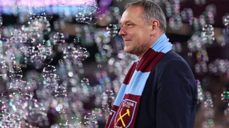 Ludek Miklosko is applauded by fans before West Ham's match against Liverpool in December 2024