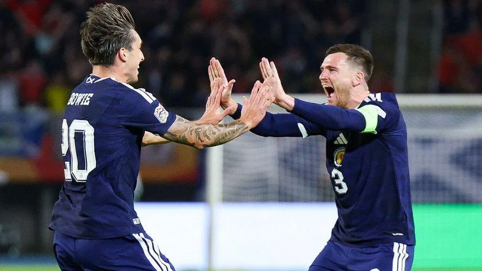 Kieron Bowie and Andy Robertson