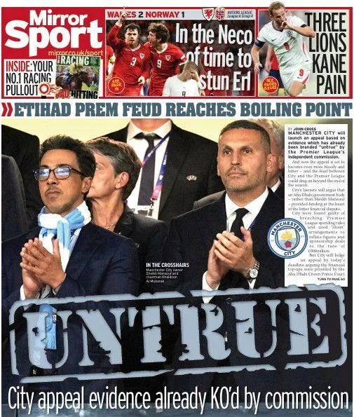 Daily Mirror back page