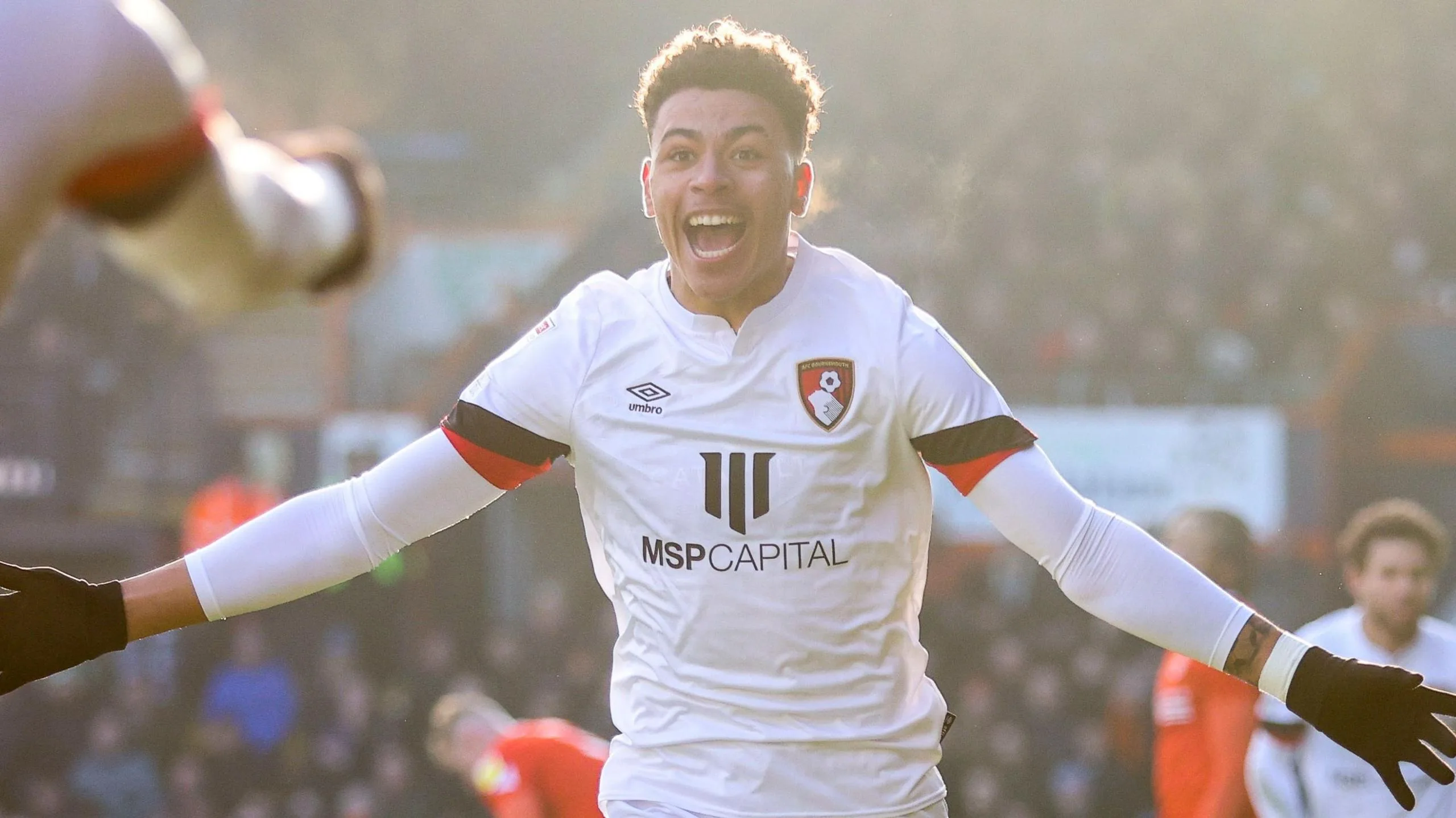 Morgan Rogers playing for Bourenmouth in the Championship