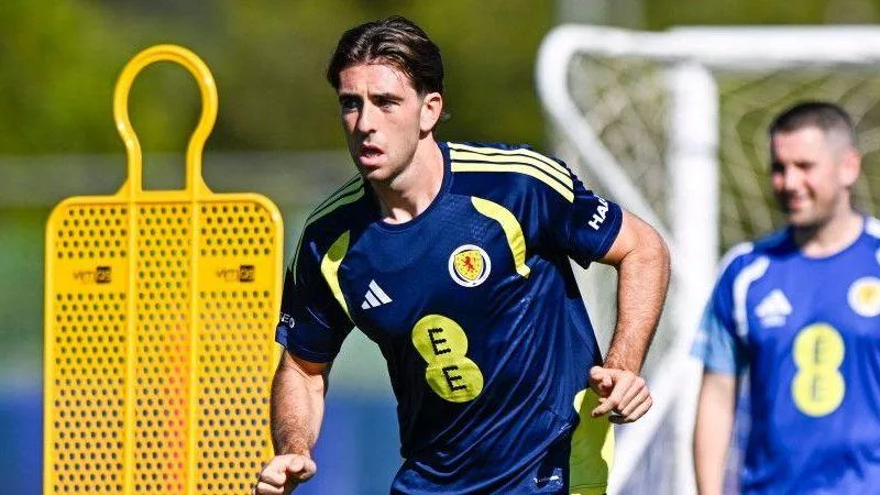 Luis Binks training with Scotland in Spain