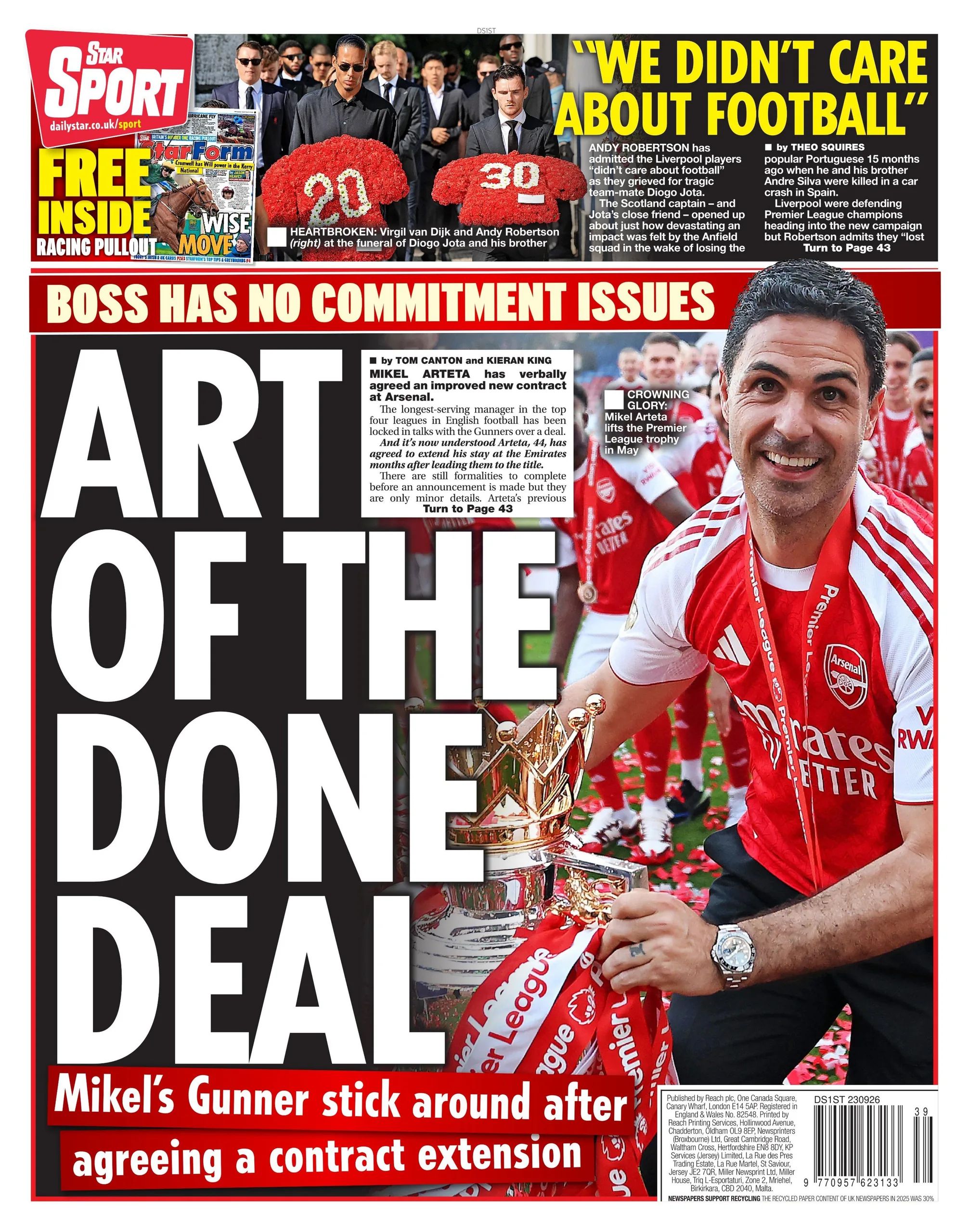 Daily Star back page