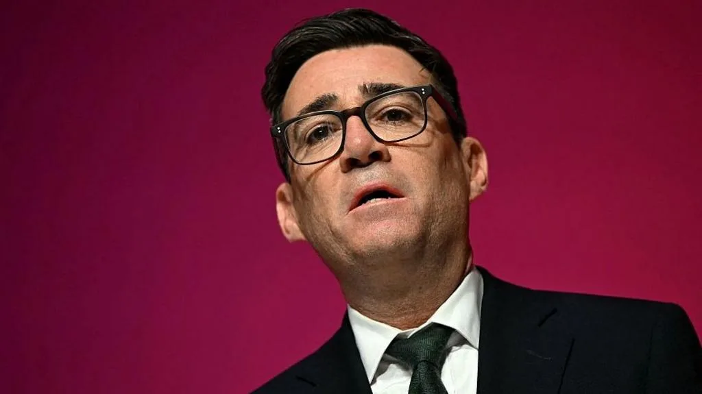 A head and shoulders photo of Prime Minister Andy Burnham
