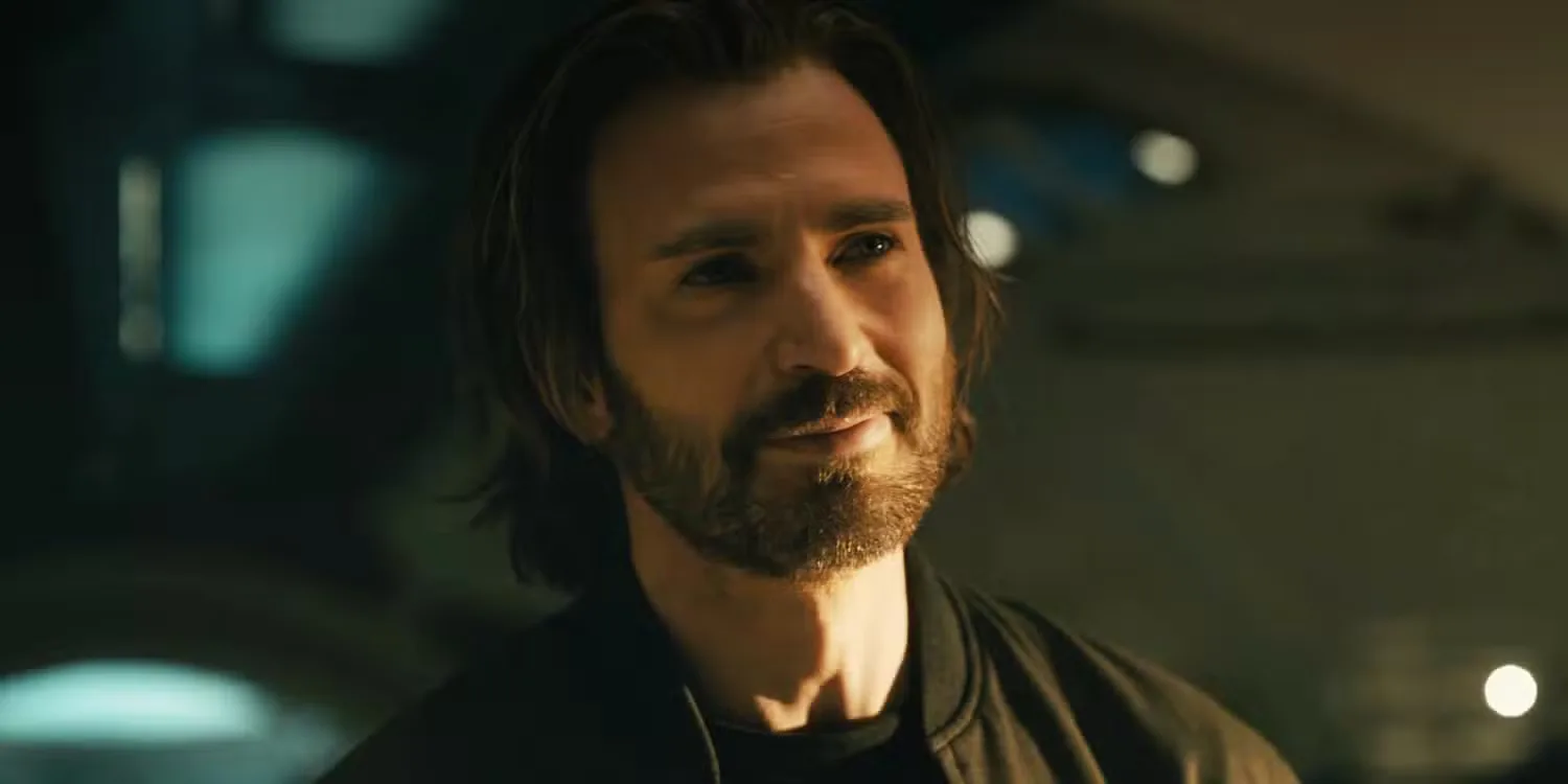 Chris Evans smiling in Avengers: Doomsday