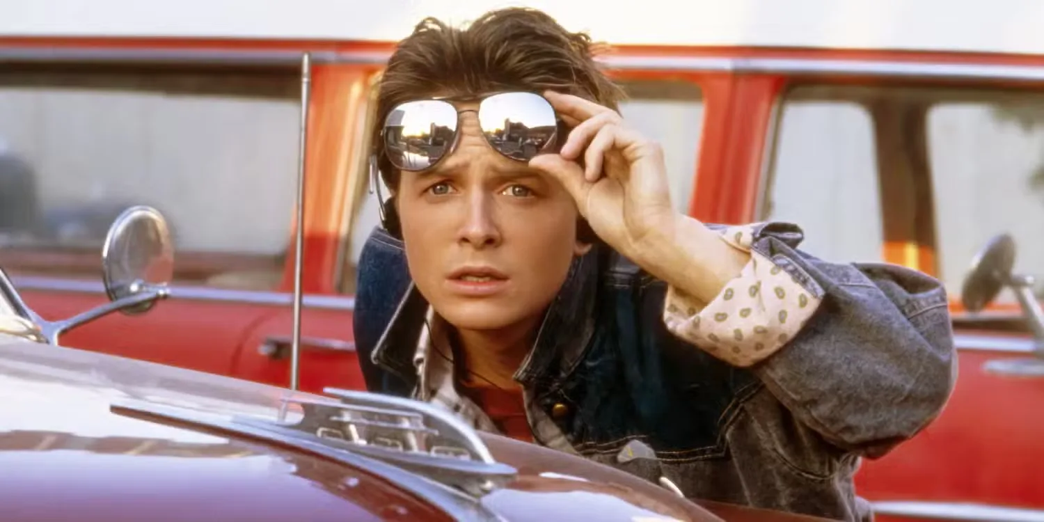 Michael J. Fox as Marty McFly in the original Back to the Future (1985)