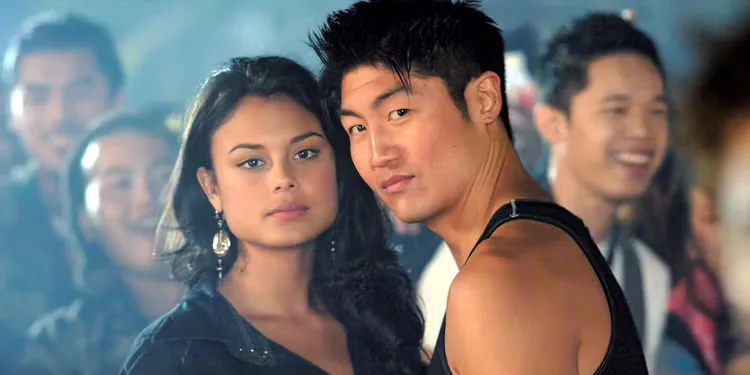 Nathalie Kelley as Neela and Brian Tee as D.K in The Fast and the Furious Tokyo Drift