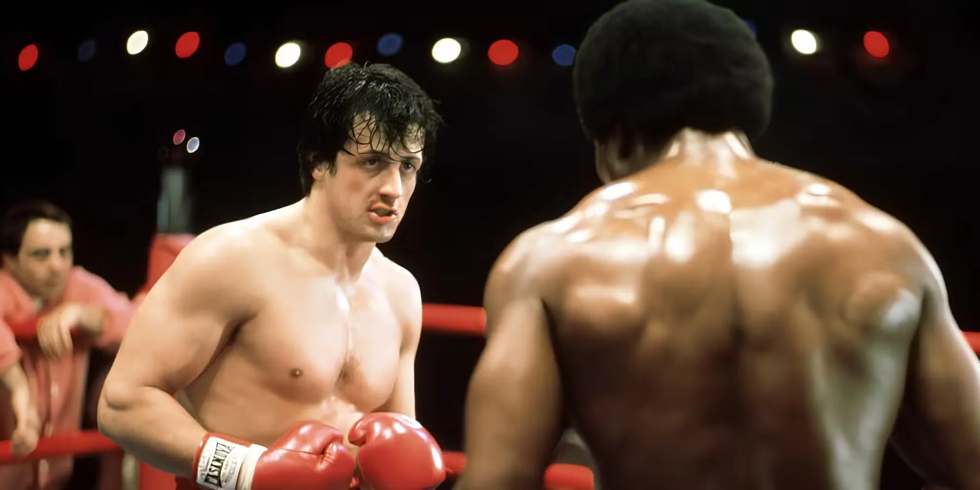 ROCKY, Sylvester Stallone, Carl Weathers, 1976, © United Artists / Courtesy: Everett Collection