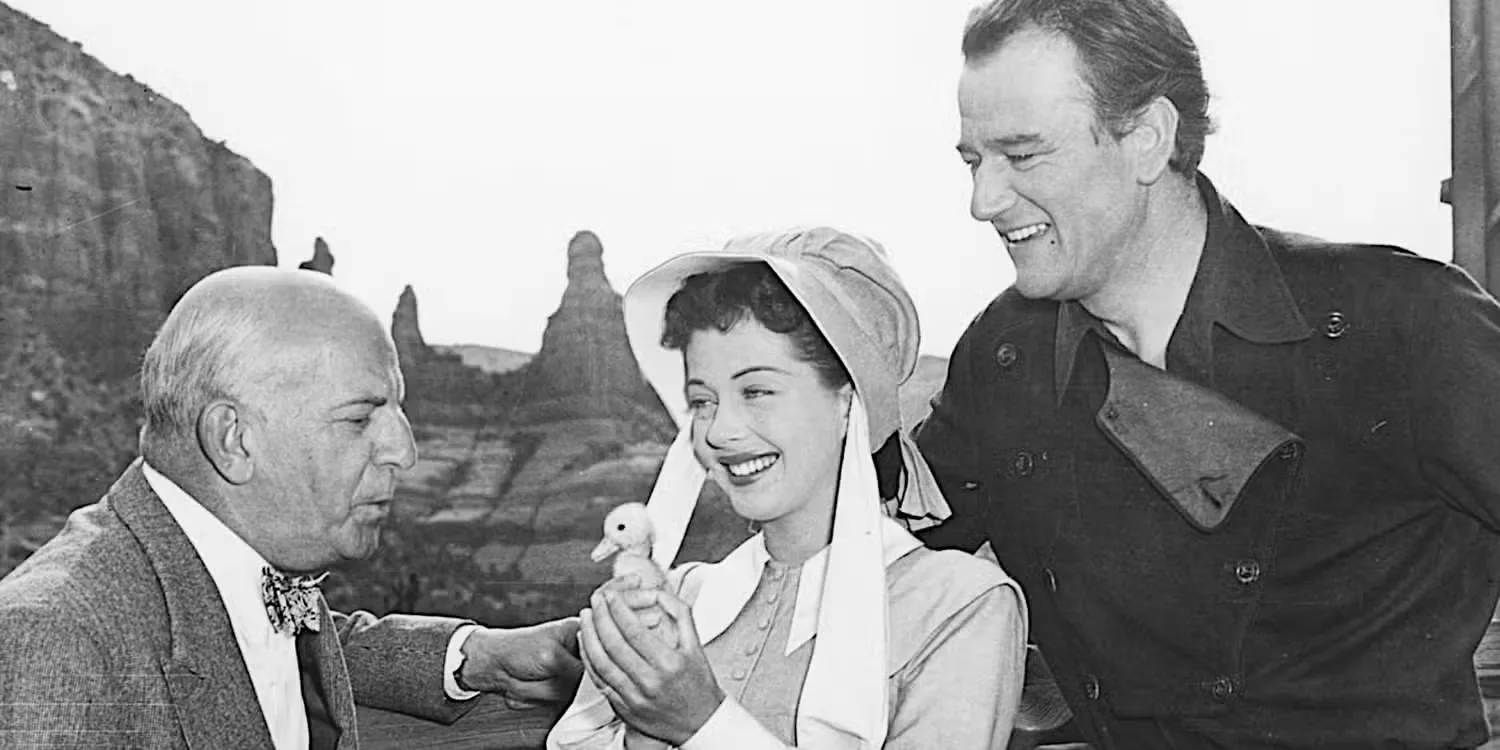 John Wayne and Gail Russell in Angel and the Badman 