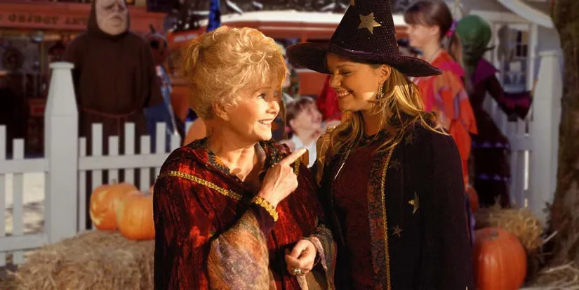 Debbie Reynolds and Kimberly J. Brown in a Halloweentown sequel