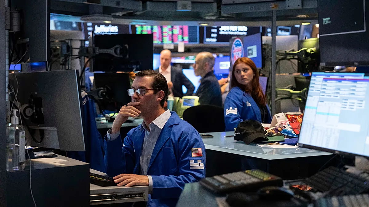 File - trading floor in US