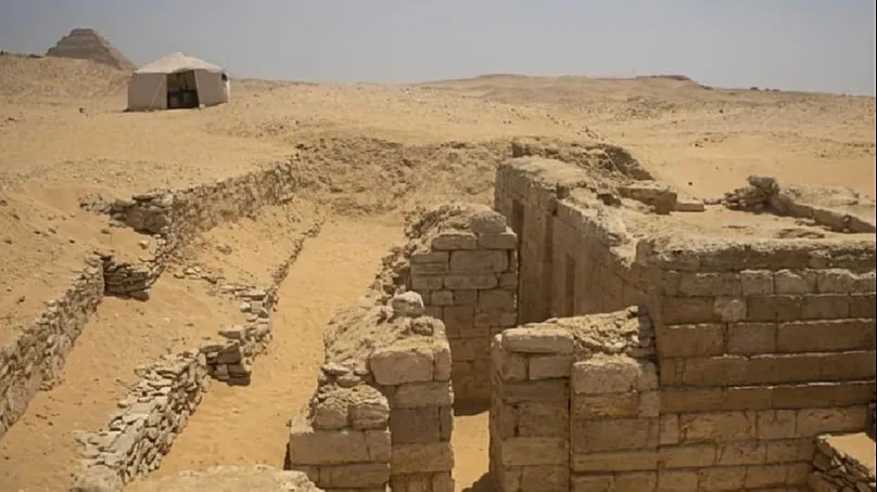 The excavation site.