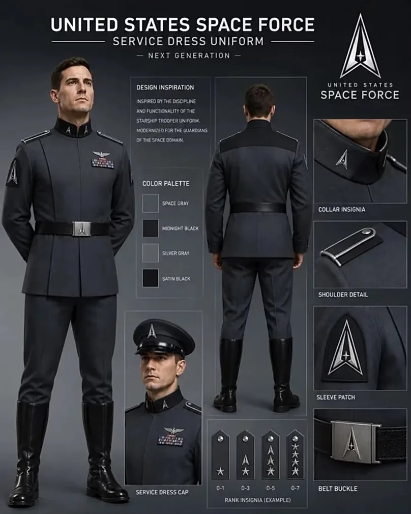 Trump's new US Space Force uniforms