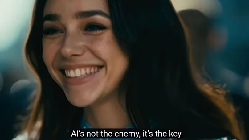 Tilly Norwood in 'Take The Lead' music video 