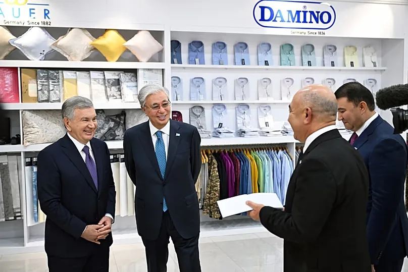 Presidents at a major textile enterprise in Bukhara