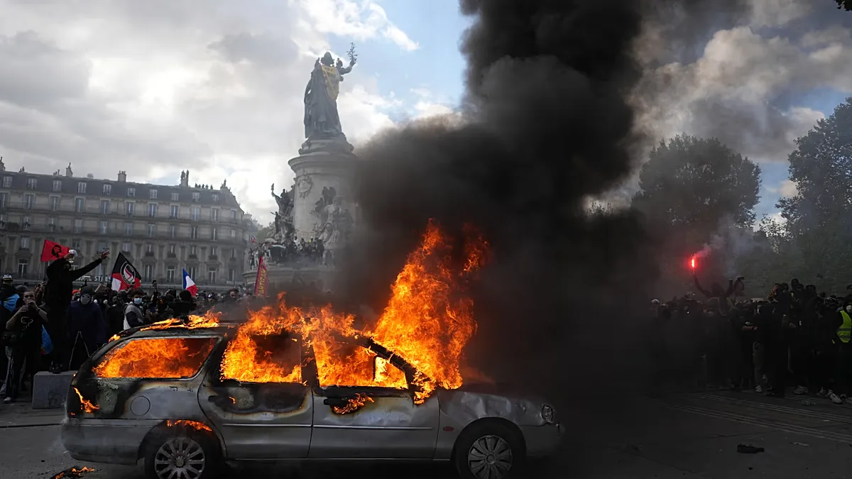 Place de la République, Paris, October 17, 2026 (AP Photo/Thibault Camus)