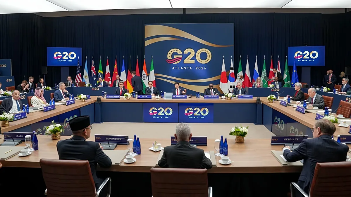 Marco Rubio, Sergei Lavrov and other foreign ministers attend the G20 Foreign Ministers' Meeting in Atlanta, US, on 30 October 2026.