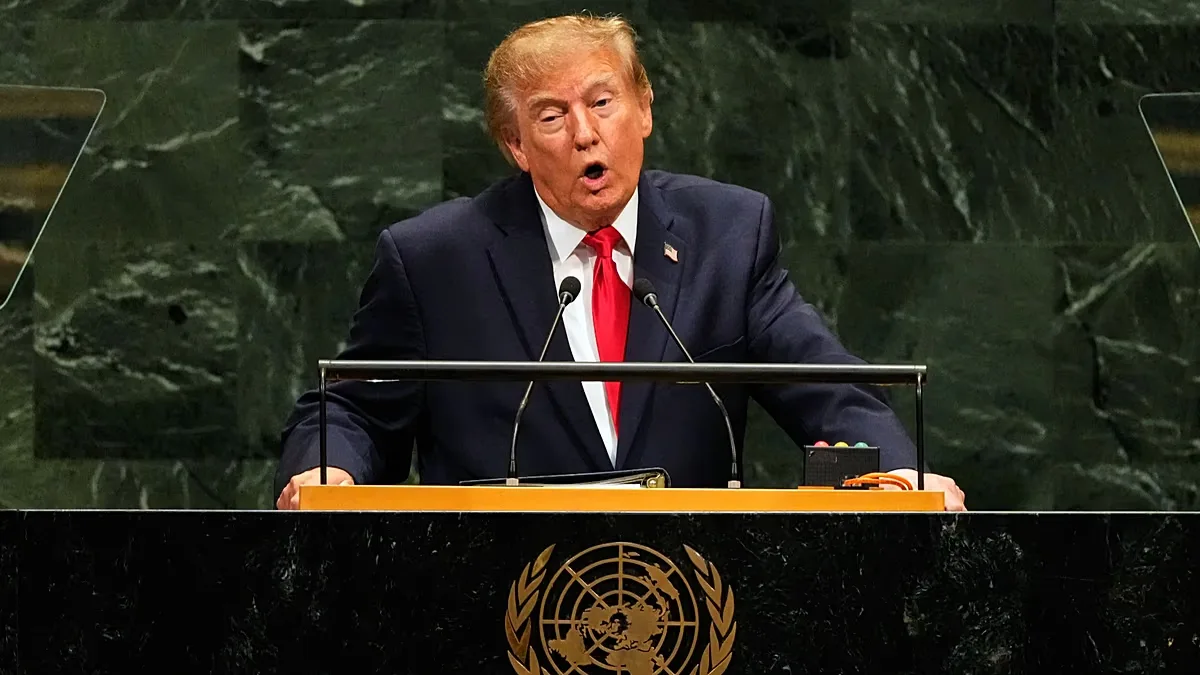 US President Donald Trump speaks during the 81st session of the United Nations General Assembly at UN headquarters in New York, 22 September 2026