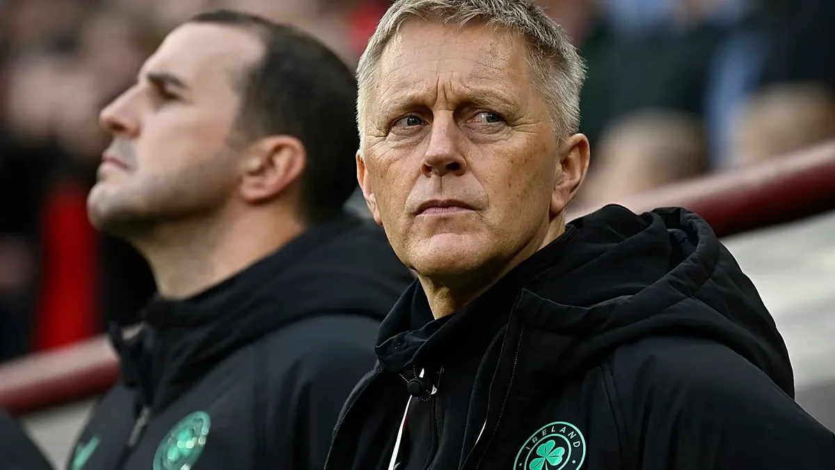 Ireland coach Heimir Hallgrimsson ahead of the World Cup 2026 group F qualifying soccer match between Hungary and Ireland in Budapest, Hungary, Nov. 16, 2025.
