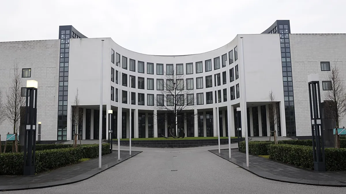 View of the Federal Prosecutor's Office building in Karlsruhe on Friday, 12 December 2008.