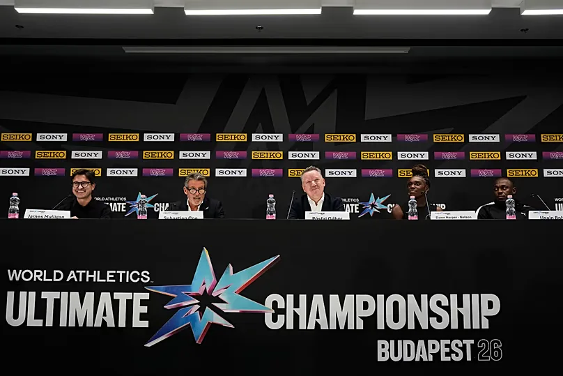 Image from the press conference on the eve of the Ultimate Championship in Budapest