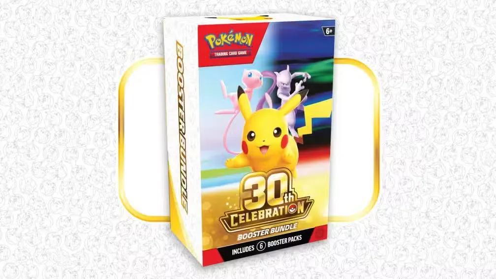 The Pokemon 30th anniversary's booster bundle, which houses 6 different booster packs.