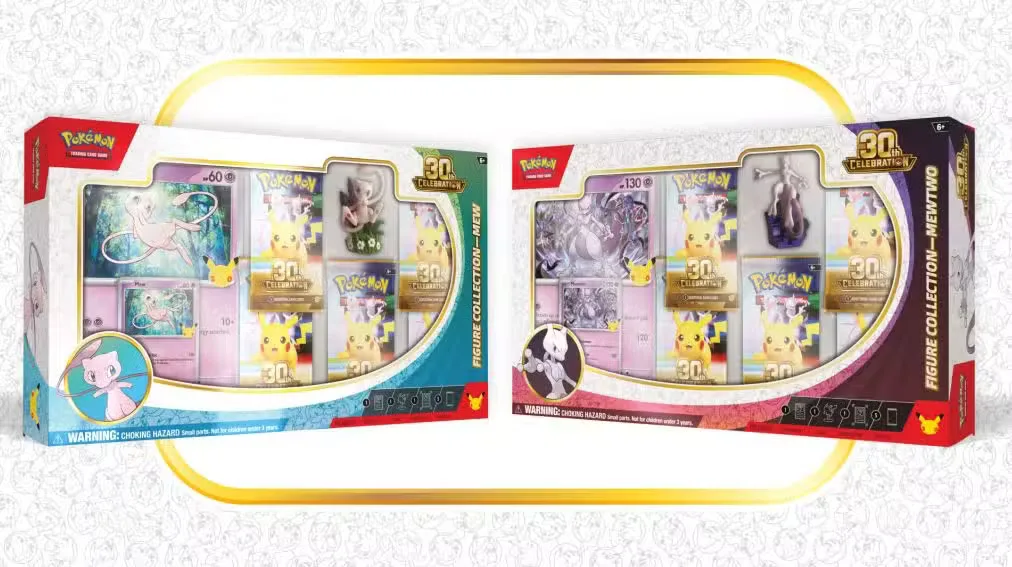 Pokémon TCG: 30th Celebration Figure Collection—Mew & Mewtwo