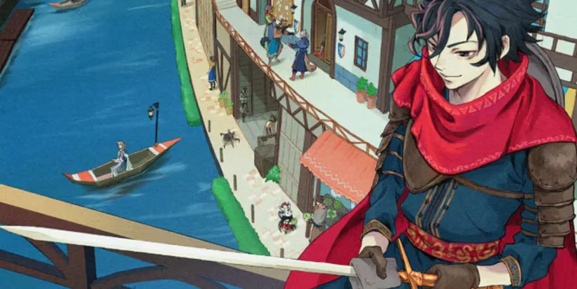 Sword world RPG art showing a warrior with sword