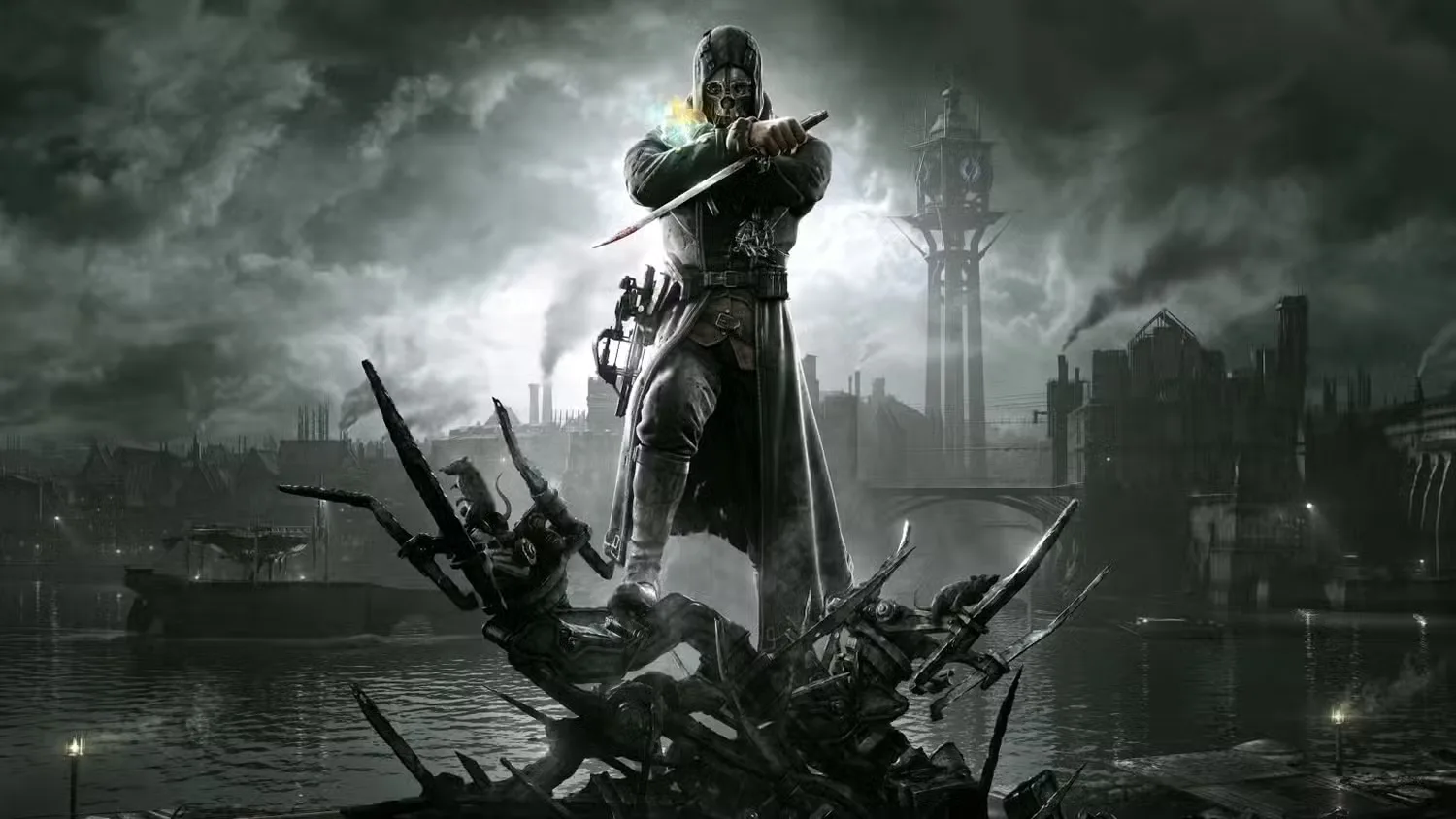 Corvo in key art for Dishonored released for Arkane's 20th anniversary