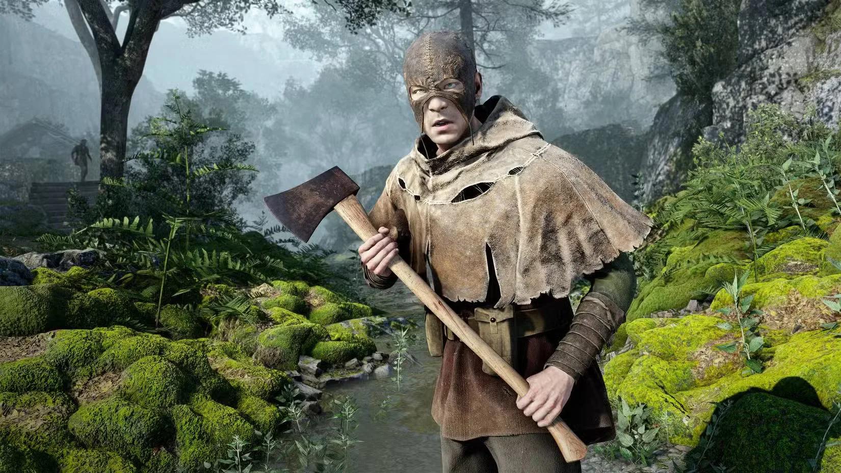 A druid with an axe in Atomfall.