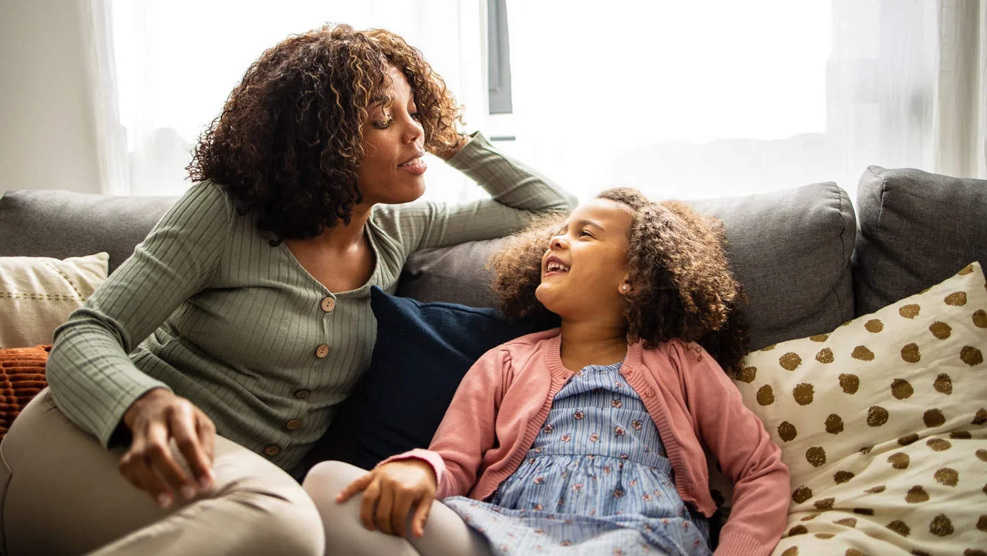 A mom with daughter