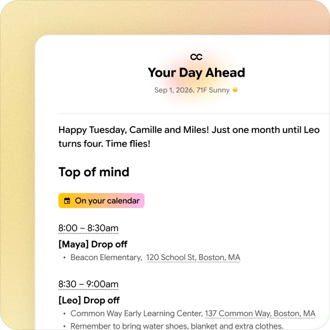 Google’s new ‘CC’ is an AI agent that helps families run their households