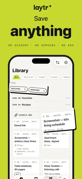 Laytr’s new app lets you save anything you find online, not just articles to read